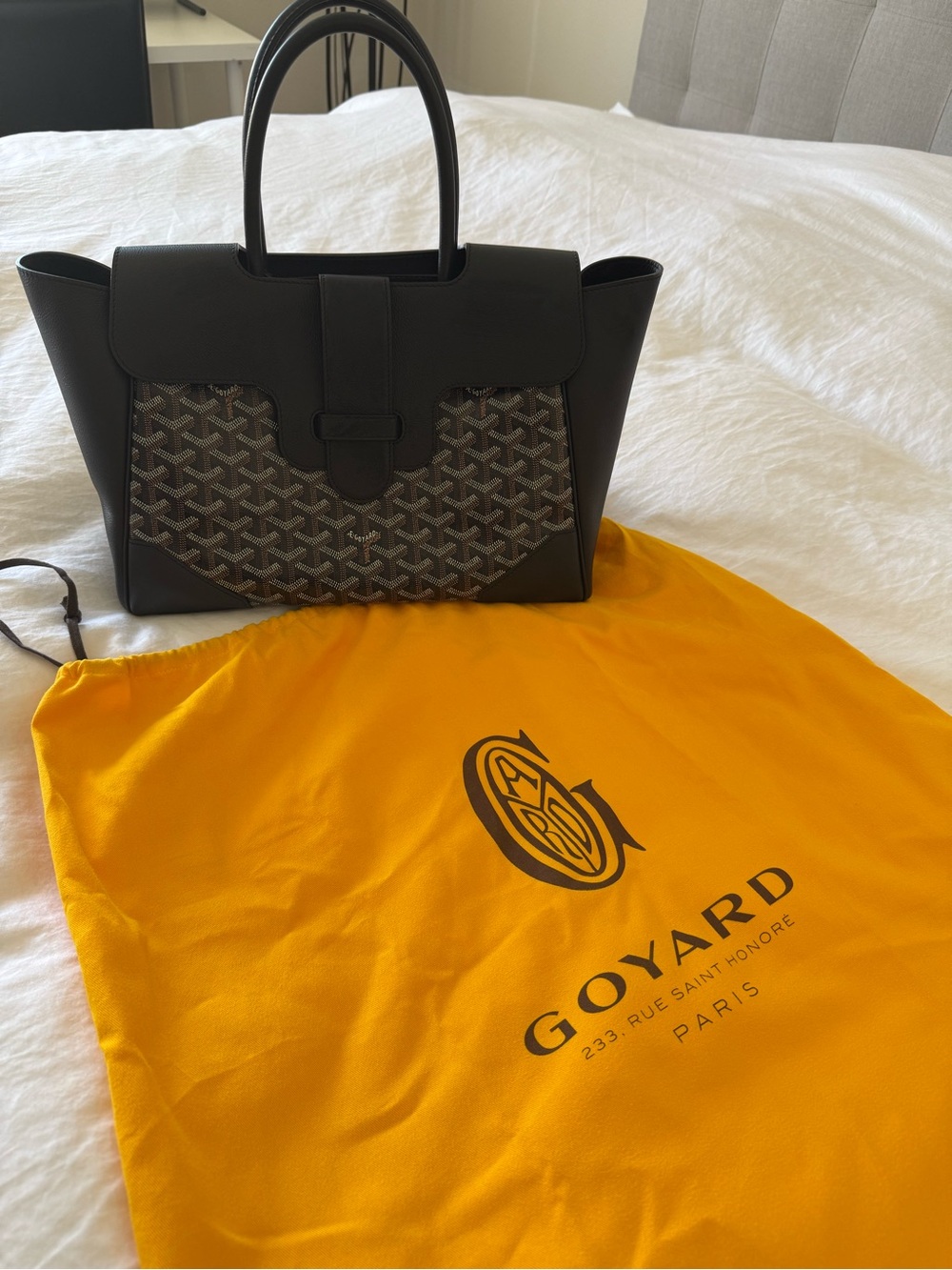 Goyard Black Saigon Tote